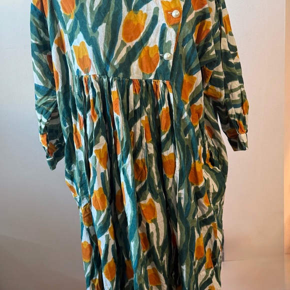 Batsheva Tulips Smock Midi Dress S EUC - Picture 1 of 4